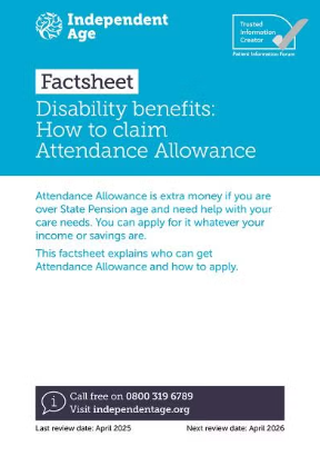 Attendance Allowance Information