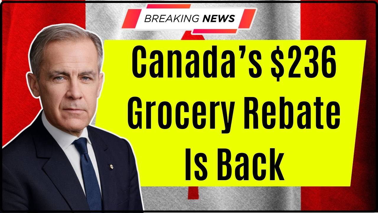 Canada’s $236 Grocery Rebate Is Back in 2026 — Full CRA Payment Dates and Who Qualifies