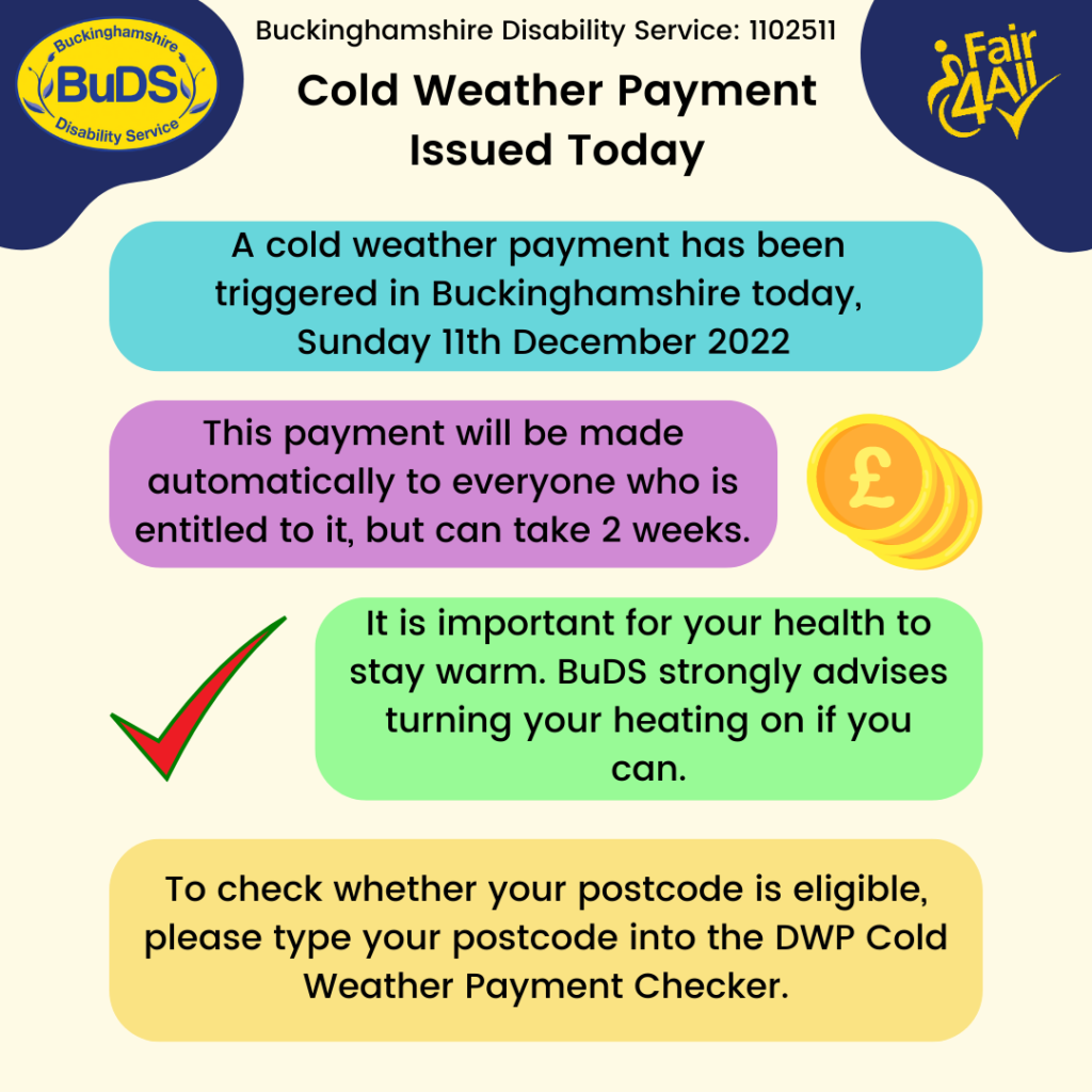 Cold Weather Payment Information