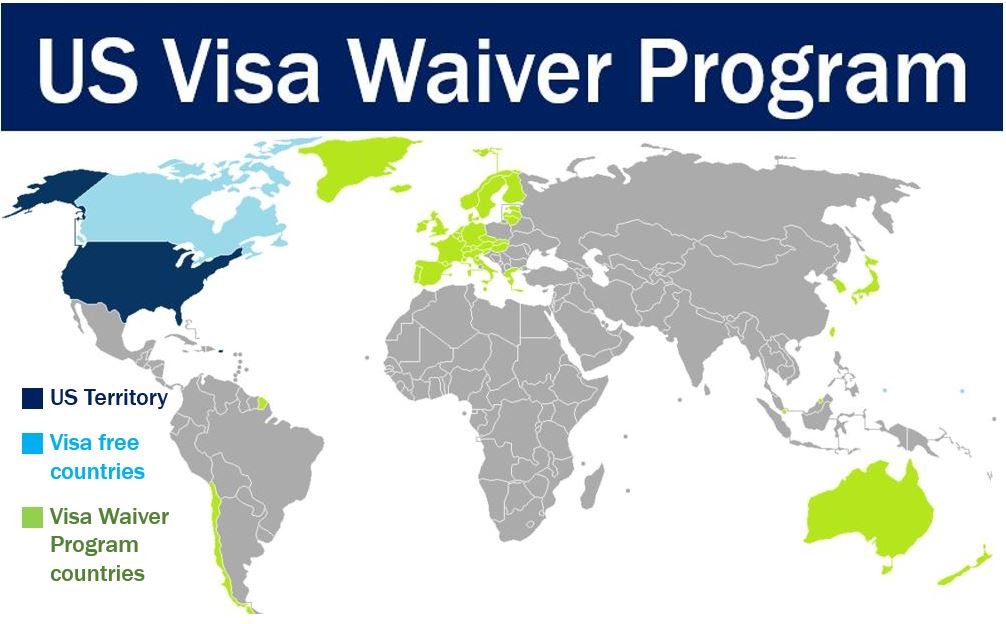 Visa Waiver Program world map
